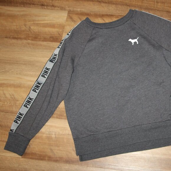 PINK Victoria's Secret Size XS Gray Rainbow Dog Fleece Sweatshirt - Picture 8 of 9
